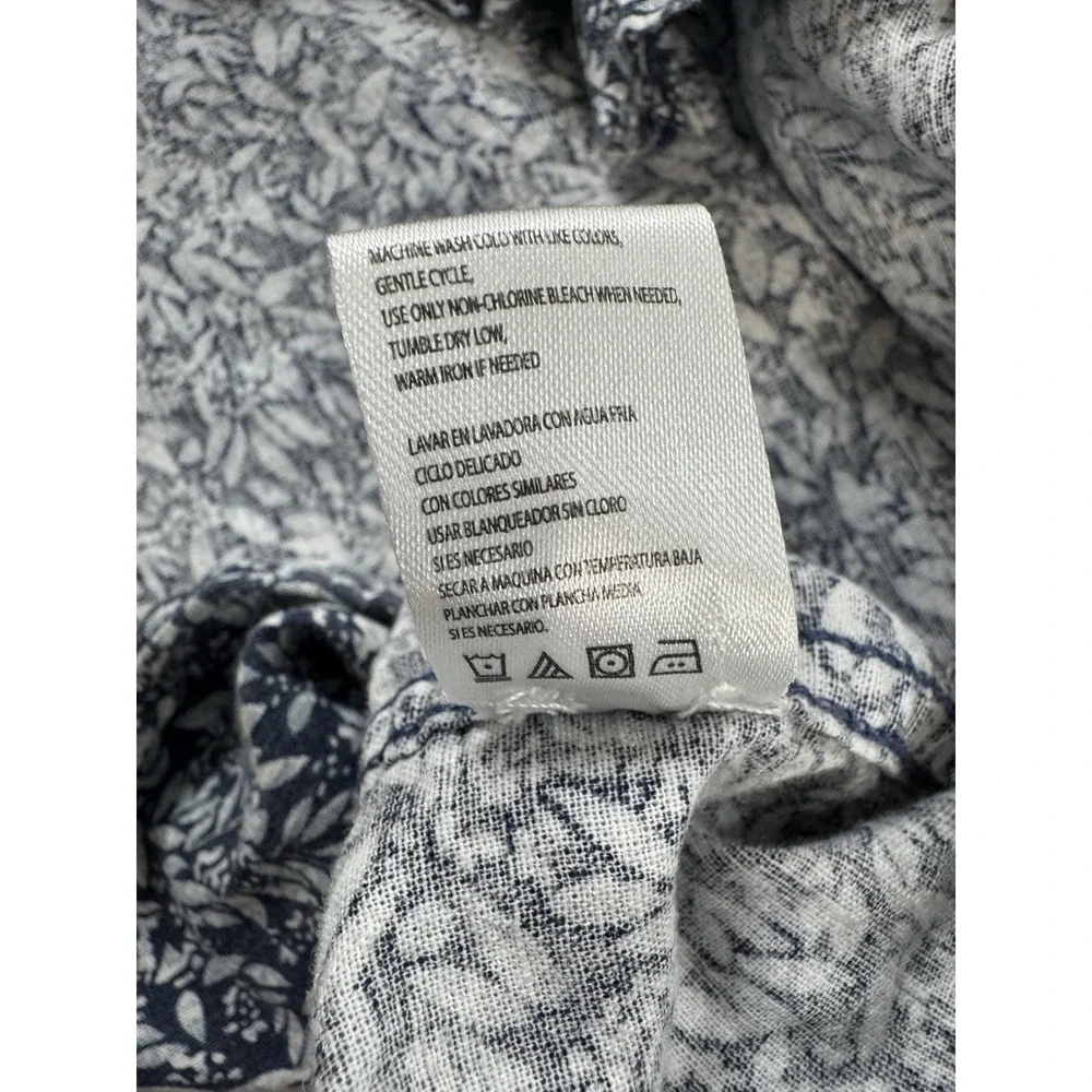 Original Weatherproof Vintage Men's Large Short Sleeve Button Down Light Floral